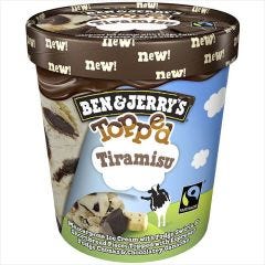 Ben & Jerry's Pint Topp'd Tiramisu 16oz 1x8 PK