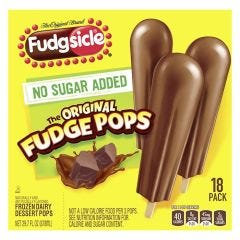 Popsicle No Sugar Added Fudgesicle Stick-6X18 PK