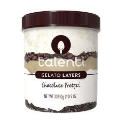 Talenti Layers Chocolate Pretzel Pint 16OZ-1X8 PK