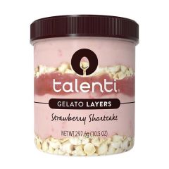 Talenti Layers Strawberry Shortcake Pint 16OZ-1X8 PK