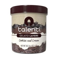 Talenti Layers Cookies and Cream Pint 16OZ-1X8 PK