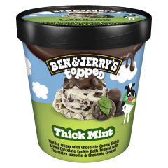 Ben & Jerry's Pint Topp'd Thick Mint 16oz 1x8 PK