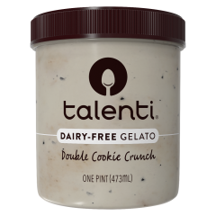 Talenti Double Cookie Crunch Dairy Free Gelato Pint 16OZ-1X8 PK