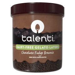 Talenti Layers Chocolate Fudge Brownie Dairy Free Gelato 16OZ-1X6PK